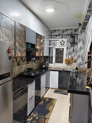 Kitchen in 3.5 BHK Builder Floor at Smart World Gems, Sector 89 – for Sale