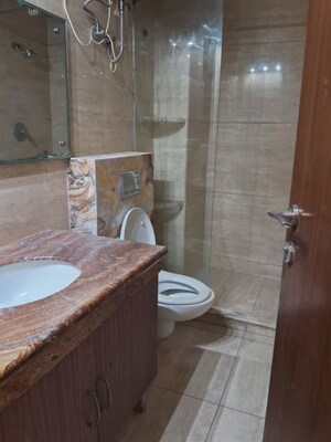 Bathroom in 3 BHK Builder Floor at Greater Kailash I – for Rent