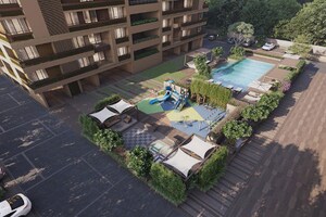 3 BHK Apartment – Exterior View View at Adani Shantigram Aangan, Near Vaishno Devi Circle On Sg Highway - for Sale