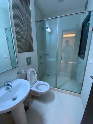 Bathroom in 4 BHK Builder Floor at Saket – for Rent