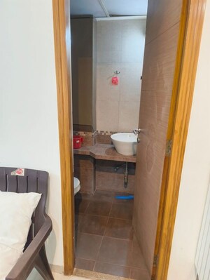 Bathroom in 3 BHK Apartment at Riddhi Tower, Malad East – for Rent