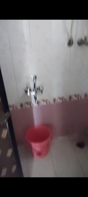Bathroom in 1 BHK Apartment at Soham Parijat Gardens, Ghodbunder Road – for Rent
