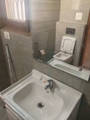 Bathroom in 3 BHK Builder Floor at Kalkaji – for Rent