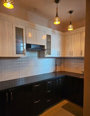 Kitchen in 3 BHK Apartment at Mahagun Mywoods, Sector 16c Greater Noida – for Rent