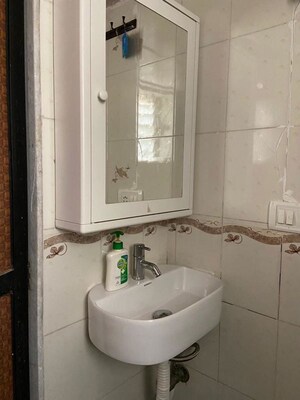Bathroom in 2 BHK Apartment at Khimawat Bhavan CHS, Andheri East – for Rent