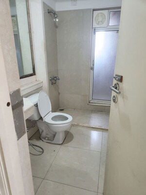 Bathroom in 3 BHK Apartment at Hiranandani Meadows, Manpada – for Rent
