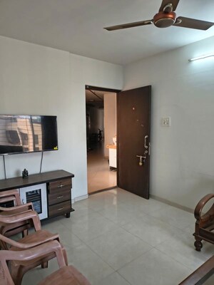 Living Room in 1 BHK Apartment at Puranik City, Kasarvadavali – for Rent