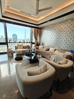 Living Room in 1.5 BHK Apartment at Tilak Nagar Building, Tilak Nagar – for Rent