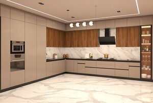 Kitchen in 4 BHK Builder Floor at Sainik Vihar – for Sale