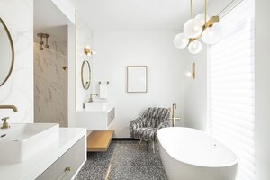 Attached Bathroom in 4 BHK Builder Floor at Sainik Vihar – for Sale