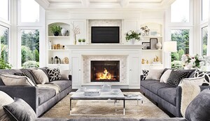 Living Room in 4 BHK Builder Floor at Sainik Vihar – for Sale