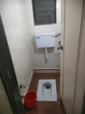 Bathroom in 1 RK Apartment at Sanjay Gandhi Nagar CHS, Malad East – for Rent