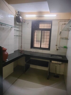 Kitchen in 1 RK Apartment at Sanjay Gandhi Nagar CHS, Malad East – for Rent