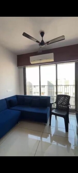 Living Room in 3 BHK Apartment at Basil Skyline, Tragad – for Rent