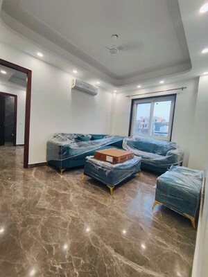 Living Room in 3 BHK Builder Floor at Malviya Nagar – for Rent