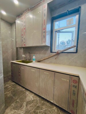 Kitchen in 3 BHK Builder Floor at Malviya Nagar – for Rent