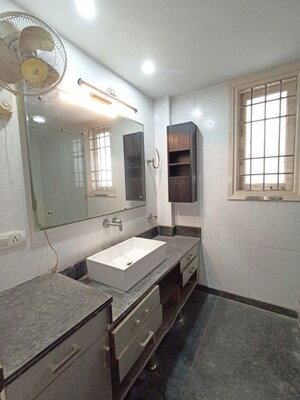 Bathroom in 3 BHK Builder Floor at Pamposh Enclave – for Rent