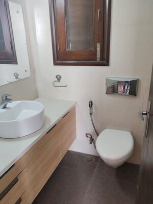 Bathroom in 3 BHK Builder Floor at Panchsheel Enclave – for Rent