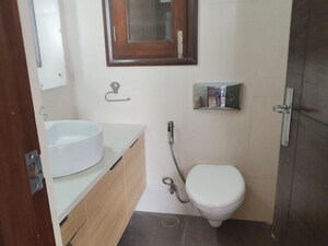 Bathroom in 3 BHK Builder Floor at Panchsheel Enclave – for Rent