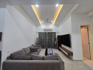 Living Room in 3 BHK Apartment at Indiabulls Blu, Worli – for Rent