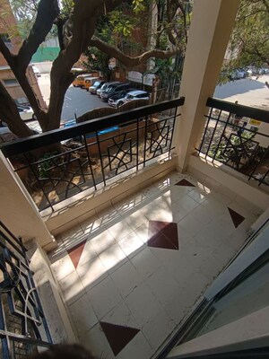Balcony in 3.5 BHK Builder Floor at Vasanth Nagar – for Rent