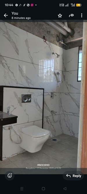 Bathroom in 3 BHK Apartment at Bearys Haudin Heights, Halasuru – for Rent