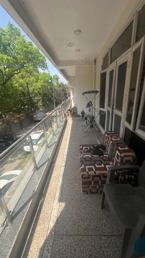 Balcony in 1.5 BHK Builder Floor at Sector 12 – for Rent