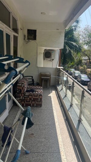 Balcony in 1.5 BHK Builder Floor at Sector 12 – for Rent