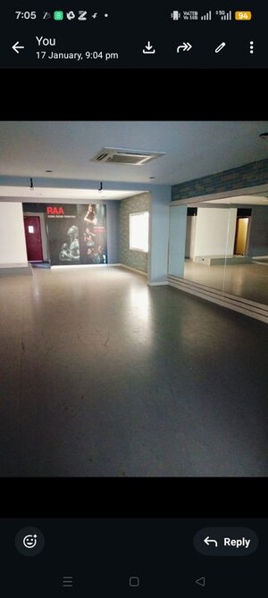 Floor Plan in  Showroom at Embassy Icon, Infantry Road – for Sale