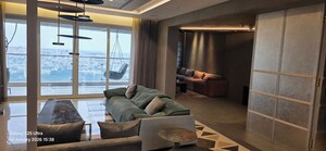 Living Room in 4 BHK Apartment at SNN Clermont, Hebbal – for Sale