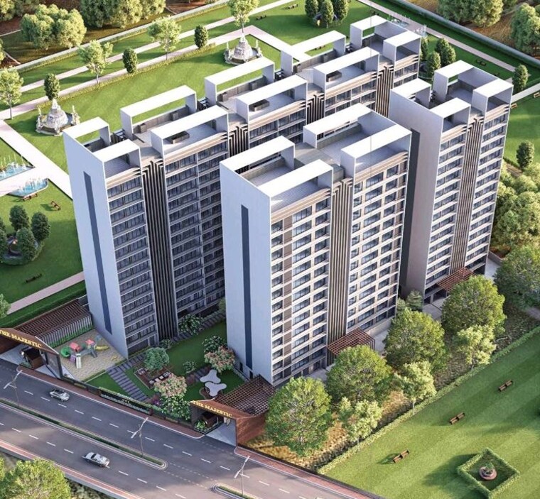 Balcony, althan 3 Bedroom 1906 Sq.Ft. Apartment In Althan Surat 10151154