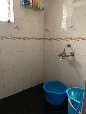 Bathroom in 2 BHK Apartment at Khimawat Bhavan CHS, Andheri East – for Rent