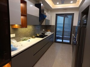 Kitchen in 3 BHK Builder Floor at Unitech Greenwood City Apartment, Sector 45 – for Rent