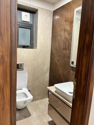Bathroom in 3 BHK Builder Floor at Unitech Greenwood City Apartment, Sector 45 – for Rent