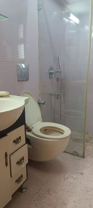 Bathroom in 3 BHK Apartment at Vasant Kunj – for Rent