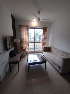 Living Room in 1 BHK Apartment at Lalbaugcha Raja CHS, Parel – for Rent