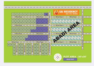  Plot – Exterior View View at Sector 144 - for Sale