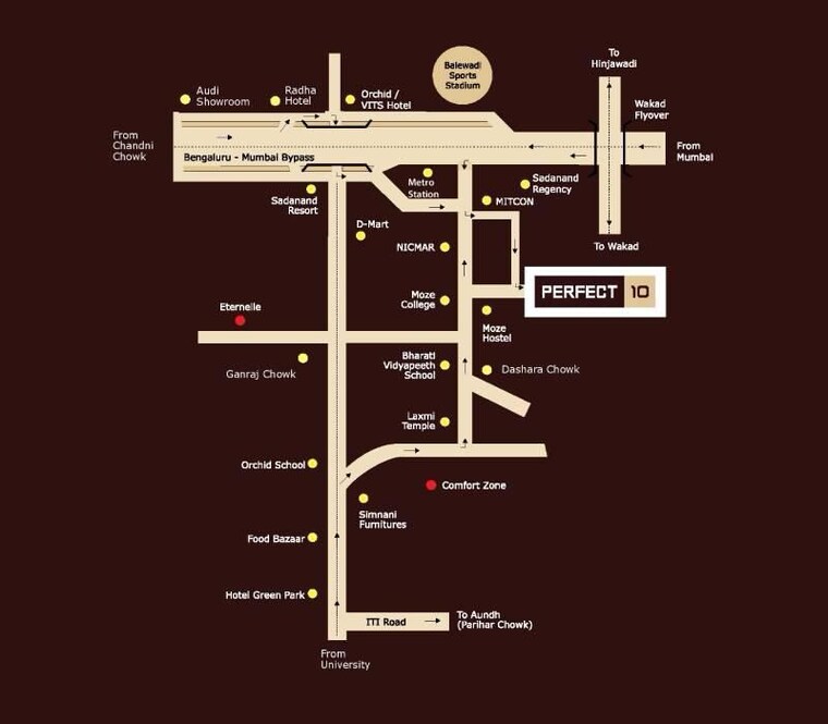 Floor Plan, balewadi 2 Bedroom 823 Sq.Ft. Apartment In Balewadi Pune 10151811