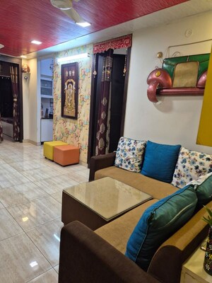 Living Room in 3 BHK Apartment at Land Craft Golf Links Apartment Phase 2, Pandav Nagar – for Rent
