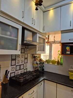 Kitchen in 3 BHK Apartment at Land Craft Golf Links Apartment Phase 2, Pandav Nagar – for Rent