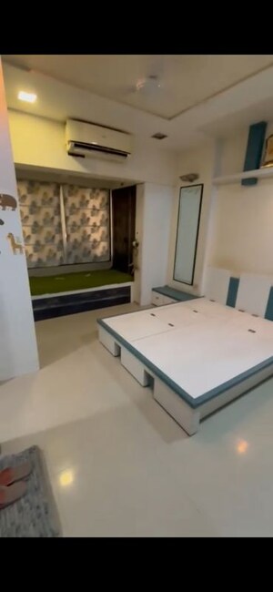 Master Bedroom in 3 BHK Apartment at Anmol Towers, Goregaon West – for Sale