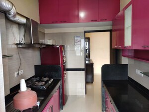 Kitchen in 2 BHK Apartment at K Raheja Palm Court, Malad West – for Rent