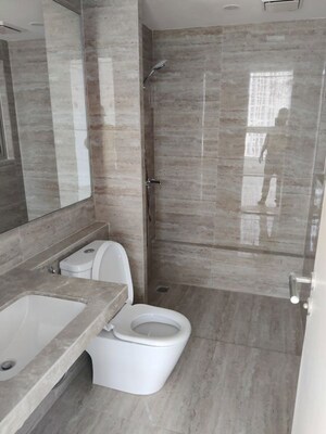 Bathroom in 2 BHK Apartment at Thane West – for Rent