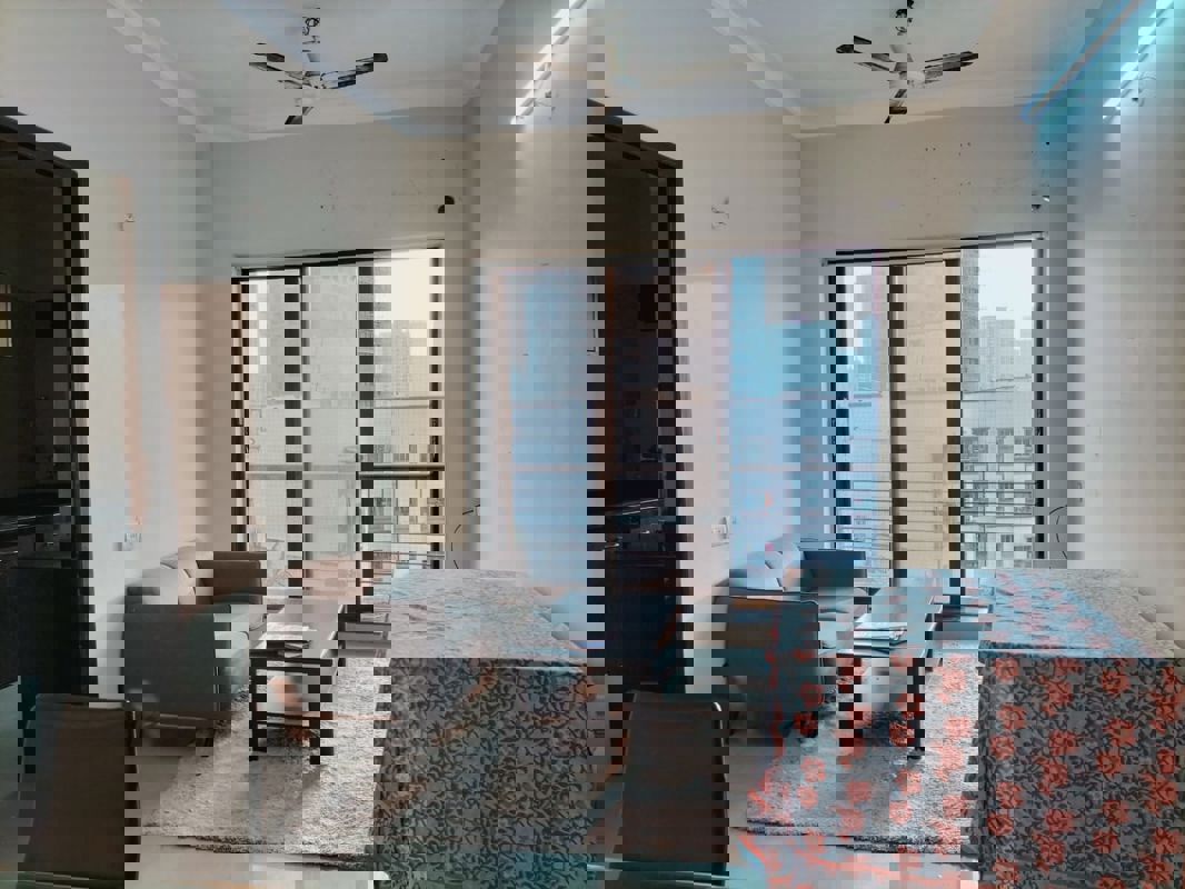 Living Room in 1 BHK Apartment at K Raheja Raheja Residency, Malad East – for Rent