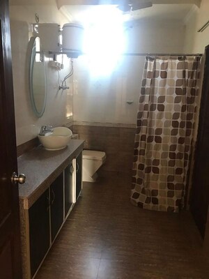 Bathroom in 1 BHK Builder Floor at Greater Kailash ii – for Rent