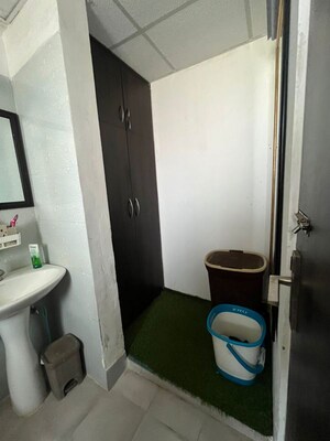 Bathroom in 3 BHK Apartment at Geotech Pristine Avenue, Sector 16c Greater Noida – for Rent