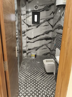 Bathroom in 4 BHK Builder Floor at Maya Homes, Indrapuram – for Rent