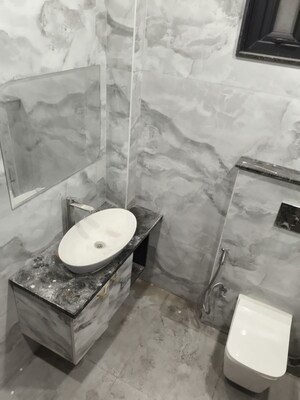 Bathroom in 4 BHK Builder Floor at Maya Homes, Indrapuram – for Rent