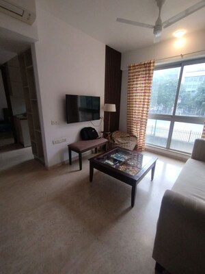 Living Room in 1 BHK Apartment at Hiranandani Zen Maple, Powai – for Rent