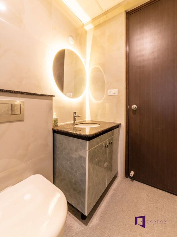 Bathroom in 3 BHK Builder Floor at Paschim Vihar – for Sale